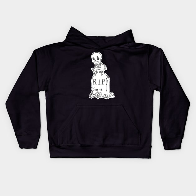 Hello Skeleton! Kids Hoodie by AnnieMcBeth